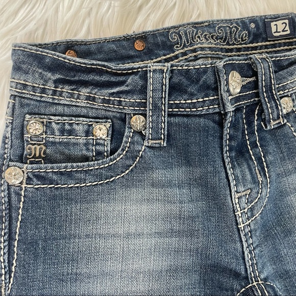 MISS ME Bermuda Capri Jeans - Girls 12 - Picture 2 of 10